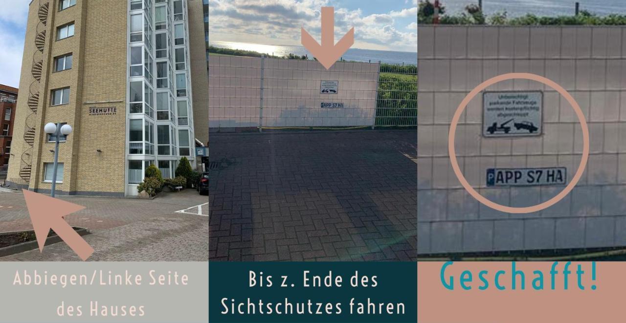 קושהאבן Duhnentraum Bestlage Am Sandstrand, Balkon,Meerblick, Parkplatz, Aufzug, Wlan, Bettwaesche,Handtuecher,Netflix Uvm מראה חיצוני תמונה
